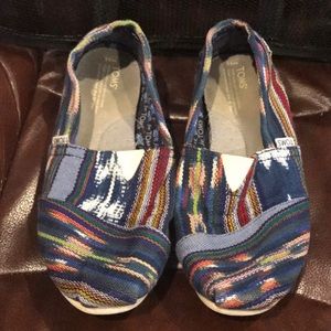 Toms Multicolored Slip Ons - 9.5